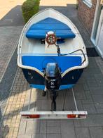 Bootje met sloep ‘looks’ én trailer, Watersport en Boten, Vis- en Consoleboten, Ophalen, Gebruikt, Tot 10 pk, 3 tot 6 meter