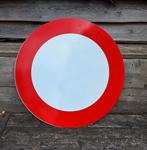 Verkeersbord, verboden in te rijden, diam. 70cm., Ophalen of Verzenden, Gebruikt, Reclamebord