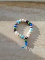 Armband met glazen kralen, Overige materialen, Blauw, Ophalen of Verzenden, Zo goed als nieuw