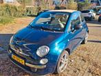 Fiat500C1.2 2013 Blauw/Beige prachtige unieke combi/airco, Auto's, Fiat, Stof, 4 cilinders, Handgeschakeld, Particulier
