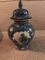 Antieke Villeroy & Boch dekselpot-blauw/wit-ca. eind19e eeuw, Antiek en Kunst, Antiek | Vazen, Ophalen of Verzenden