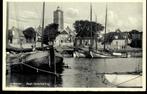 West-Terschelling, Haven met zicht op de Brandaris, gel.1932, Verzenden, 1920 tot 1940, Gelopen, Waddeneilanden