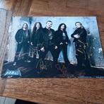 Metalband Axxis fotokaart alle leden originele handtekening, Ophalen of Verzenden, Zo goed als nieuw, Foto of Kaart