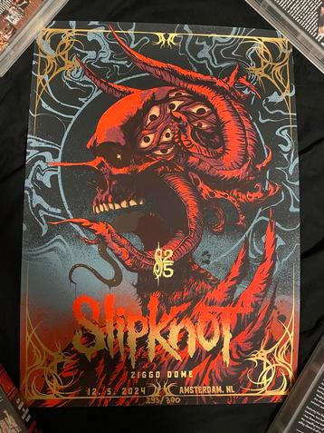 Slipknot Ziggodome 2024 Poster Official beschikbaar voor biedingen