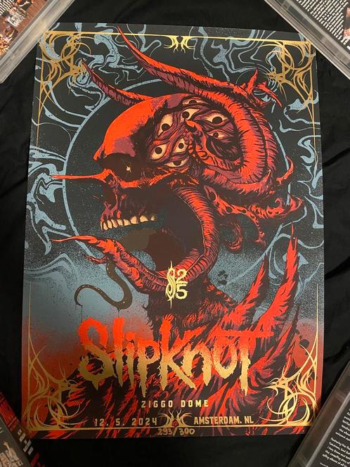 Slipknot Ziggodome 2024 Poster Official, Verzamelen, Posters, Zo goed als nieuw, Muziek, Ophalen of Verzenden