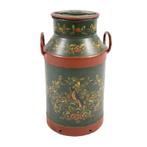 Vintage IJzeren Melkkan Hindelooper Melkbus Metalen Bus, Ophalen of Verzenden