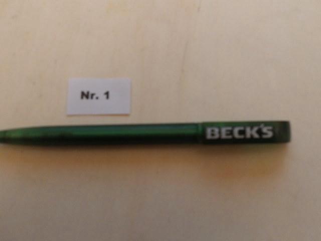 Beck's bier pen (nr.1), Verzamelen, Biermerken, Nieuw, Overige typen, Overige merken, Ophalen of Verzenden