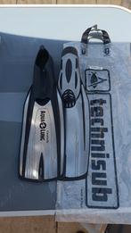 Technisub Aqualung Flippers te koop, Watersport en Boten, Duiken, Ophalen of Verzenden, Zo goed als nieuw, Zwem- of Duikvliezen