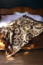 Grote vintage bloemendeken – 210 x 215 cm – jaren 70 stijl, Ophalen of Verzenden, Zo goed als nieuw