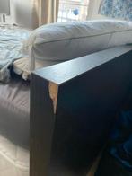 Zwart houten bed 140x200 met matras, Ophalen, Gebruikt, Zwart, Tweepersoons