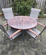 Bellagio Tuinset - Hardhout - In Nieuwstaat!, Ophalen, 4 zitplaatsen, Zo goed als nieuw, Tuinset