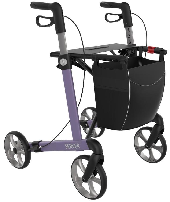 Rollator SERVER Lichtgewicht mét gratis servicebeurt, Diversen, Rollators, Nieuw, Lichtgewicht, Opvouwbaar, Ophalen