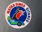 Sticker MATRA SIMCA GITANES - 1970 Origineel, Verzenden, Zo goed als nieuw, Auto's