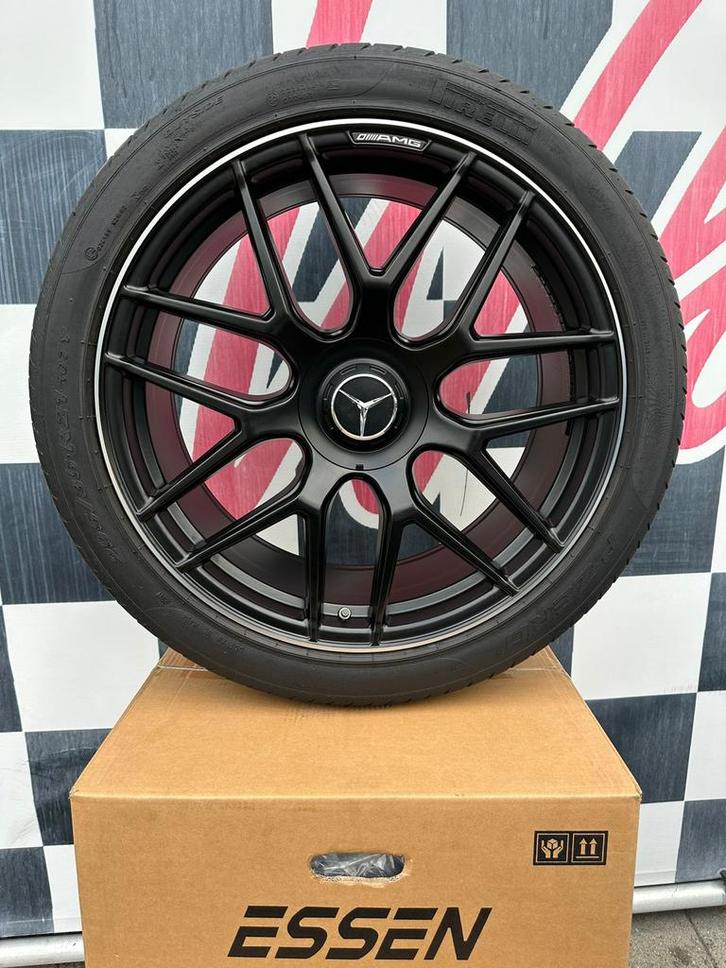 21 inch mercedes GLC velgen BREEDSET 5x112 + Pirelli, Auto-onderdelen, Banden en Velgen, Banden en Velgen, Zomerbanden, 21 inch