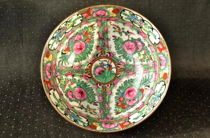 Kantonese porseleinen Medallion Kom - China, perfecte staat, Antiek en Kunst, Antiek | Schalen, Ophalen of Verzenden
