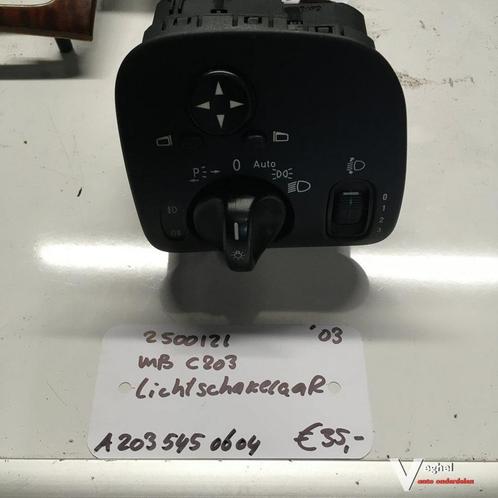 Mercedes C203 2003 2500121  Lichtschakelaar A 203 545 06 04, Auto-onderdelen, Dashboard en Schakelaars, Gebruikt, Ophalen of Verzenden