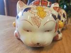 Japanse porseleinen kat Imari stijl, Ophalen of Verzenden