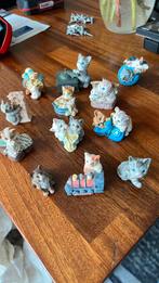 Poezen beeldjes polystone, prachtig op kleur, Verzamelen, Beelden en Beeldjes, Ophalen, Zo goed als nieuw, Dier