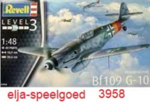 Modelbouw Revell 1:48 Messerschmitt Bf 109 G-10- 3958, Hobby en Vrije tijd, Modelbouw | Vliegtuigen en Helikopters, Nieuw, Vliegtuig