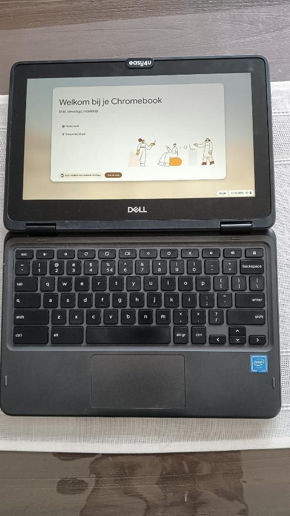 Dell - Chromebook 3100 2-in-1 touch C/4/32, Computers en Software, Chromebooks, Gebruikt, 11 inch, 4 GB of minder, 32 GB of minder