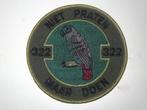 Patch Royal Netherlands Air Force 322 Squadron groen, Verzamelen, Embleem of Badge, Nederland, Luchtmacht, Verzenden