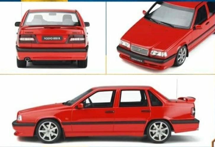 1:18 Volvo 850 R Sedan uit 1996 Rood Ottomobile, Hobby en Vrije tijd, Modelauto's | 1:18, Nieuw, Auto, OttOMobile, Ophalen of Verzenden