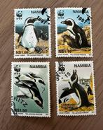 Namibië 1997 WWF Vogels pinguins gestempeld, Ophalen of Verzenden, Overige landen, Gestempeld