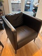 Twee zwarte Ikea Ekerö fauteuils in goede staat, Ophalen, Minder dan 75 cm, Zo goed als nieuw, Stof