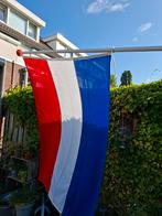 Nederlandse vlag, vlaggenstok en wimpel, Ophalen, Gebruikt