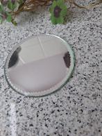 Rond spiegeltje voor onder vaasje, Ophalen of Verzenden, Rond, Minder dan 50 cm, Minder dan 100 cm