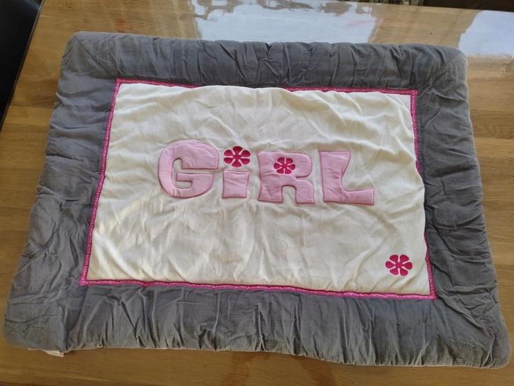2 dezelfde boxkleden "Girl", Kinderen en Baby's, Boxen, Gebruikt, Rechthoekig, Boxkleed, Ophalen of Verzenden