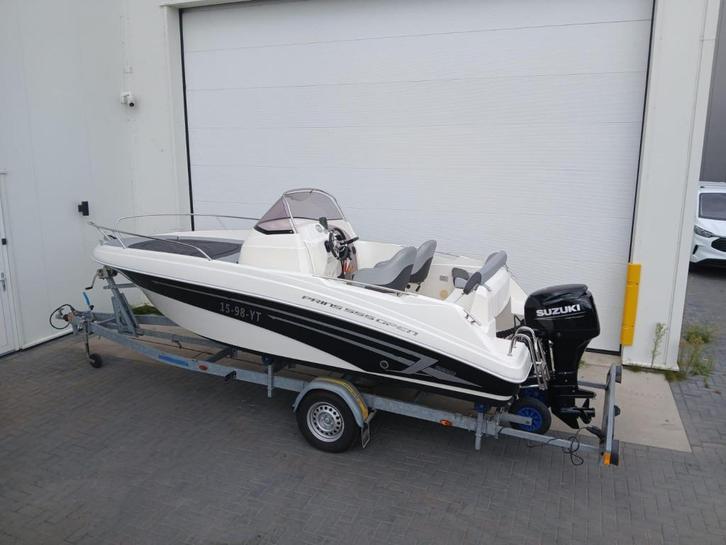 Prins 555 Open met nieuwe 60pk Suzuki, Watersport en Boten, Vis- en Consoleboten, Gebruikt, 50 tot 70 pk, 3 tot 6 meter, Benzine