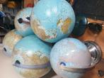 Wereldbollen van klein tot groot met licht, Huis en Inrichting, Ophalen, Zo goed als nieuw