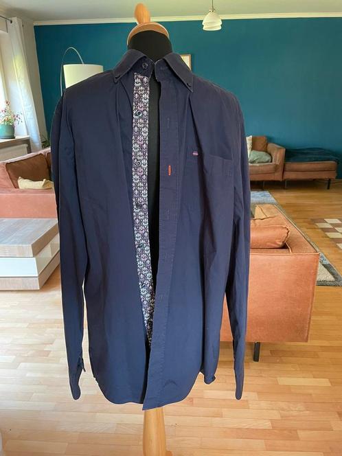State of Art blauw overhemd maat L met leuke details, Kleding | Heren, Overhemden, Gedragen, Halswijdte 41/42 (L), Blauw, Ophalen of Verzenden