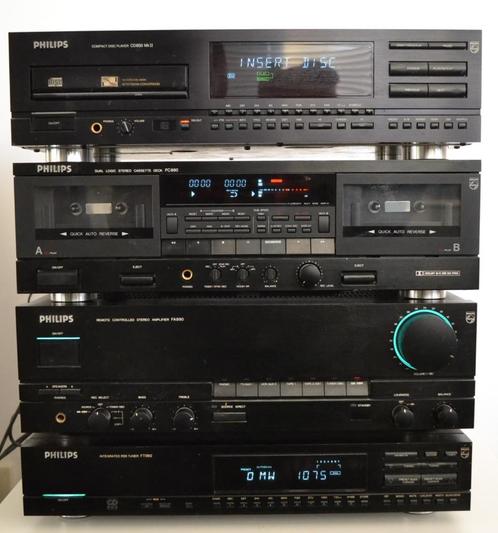 Philips 42cm stereo installatie, Audio, Tv en Foto, Stereo-sets, Gebruikt, Cassettedeck, Cd-speler, Dvd-speler, Tuner of Radio
