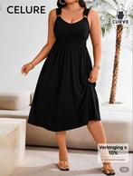 Zwarte Jurk - Maat 2XL, Zwart, Maat 46/48 (XL) of groter, Ophalen of Verzenden, Zo goed als nieuw