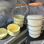 Draagset emaile pannetjes, Ophalen of Verzenden, Zo goed als nieuw, Overige typen