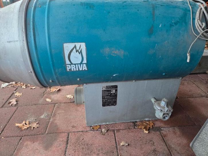 PRIVA gasheater / luchtverwarmer DA 4 (aardgas), Doe-het-zelf en Verbouw, Verwarming en Radiatoren, Gebruikt, Kachel, 800 watt of meer