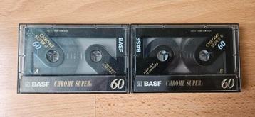 BASF CHROME SUPER 60 - 2 Stuks Cassettebandjes  beschikbaar voor biedingen
