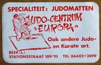 sticker - Judo centrum Europa - Beek (Limburg), Verzamelen, Ophalen of Verzenden
