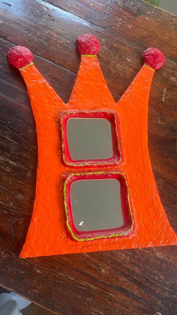 Kroon spiegel, Minder dan 50 cm, Ophalen of Verzenden, Zo goed als nieuw, Minder dan 100 cm