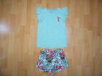 Tropische set (shirt/short)WE Fashion, maat 146/152 NIEUWST!, Meisje, Ophalen of Verzenden, Zo goed als nieuw, Setje