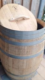 Mooie eikenhouten regentonnen 225 liter, 150 liter of meer, Ophalen, Zo goed als nieuw, Hout