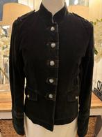 Zwart fluwelen jasje Pulls, 34-36/S, nieuwe staat., Maat 38/40 (M), Verzenden, Zwart, Zo goed als nieuw