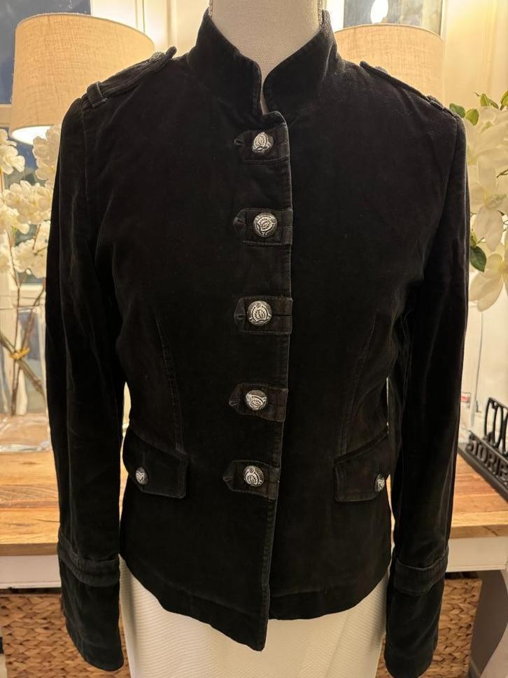 Zwart fluwelen jasje Pulls, 34-36/S, nieuwe staat., Kleding | Dames, Jasjes, Kostuums en Pakken, Zo goed als nieuw, Jasje, Maat 38/40 (M)