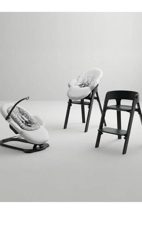 Stokke bouncer wipstoel grey clouds, Kinderen en Baby's, Wipstoeltjes, Zo goed als nieuw, Wipstoel, Overige merken, Met gordel(s) of riempje(s)