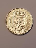 Zilveren gulden 1964, Zilver, 1 gulden, Ophalen of Verzenden, Koningin Juliana