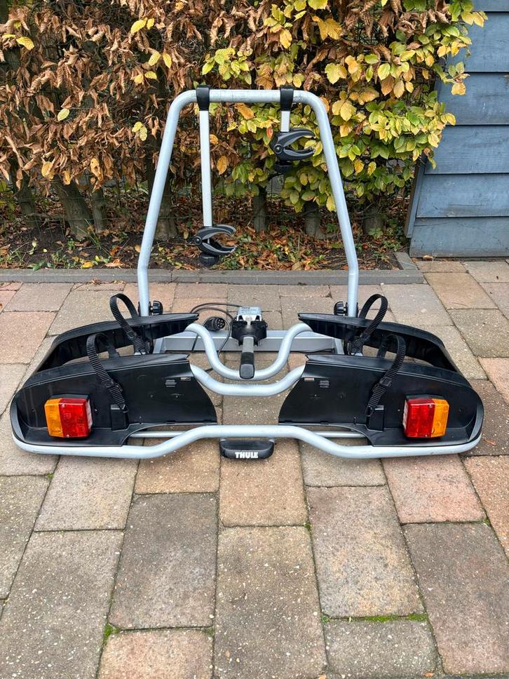 Thule EuroPower 916 Fietsendrager - Trekhaak, Auto diversen, Fietsendragers, Gebruikt, Trekhaakdrager, 2 fietsen, Brede banden