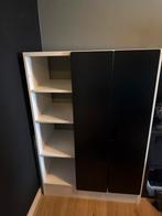 Witte kast met zwarte deuren, Overige materialen, 100 tot 150 cm, Ophalen of Verzenden, Zo goed als nieuw