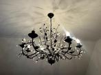 Hanglamp kroon klassiek bruin/zwart, Huis en Inrichting, Lampen | Hanglampen, Ophalen, 50 tot 75 cm, Klassiek, Zo goed als nieuw